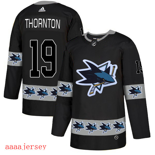 2019 San Jose Sharks ice hockey jersey M-3XL 圣何西鲨鱼队冰球服 3