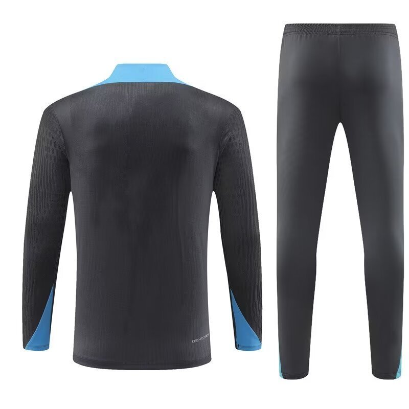 24-25 Tottenham Long Sleeve Deep Grey Training Suits Soccer Jerseys Yupoo 2