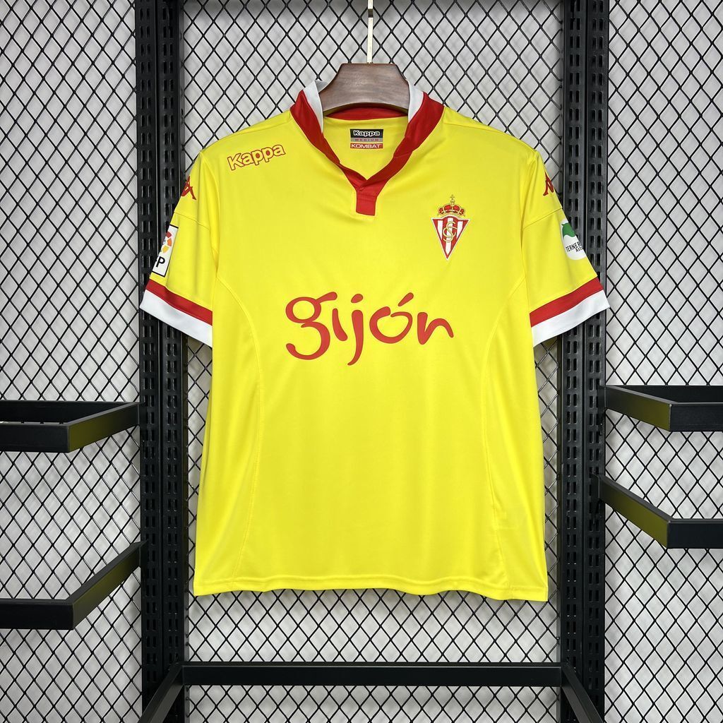 15-16 Sporting De Gijón Away Retro Kit Vintage Shirt Soccer AAAAJersey Yupoo