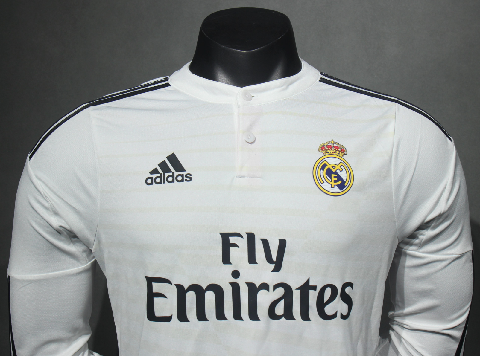 14-15 Real Madrid Home Retro Kit Vintage Player Version Long Sleeve Shirt AAAAJersey Dropship Y 1
