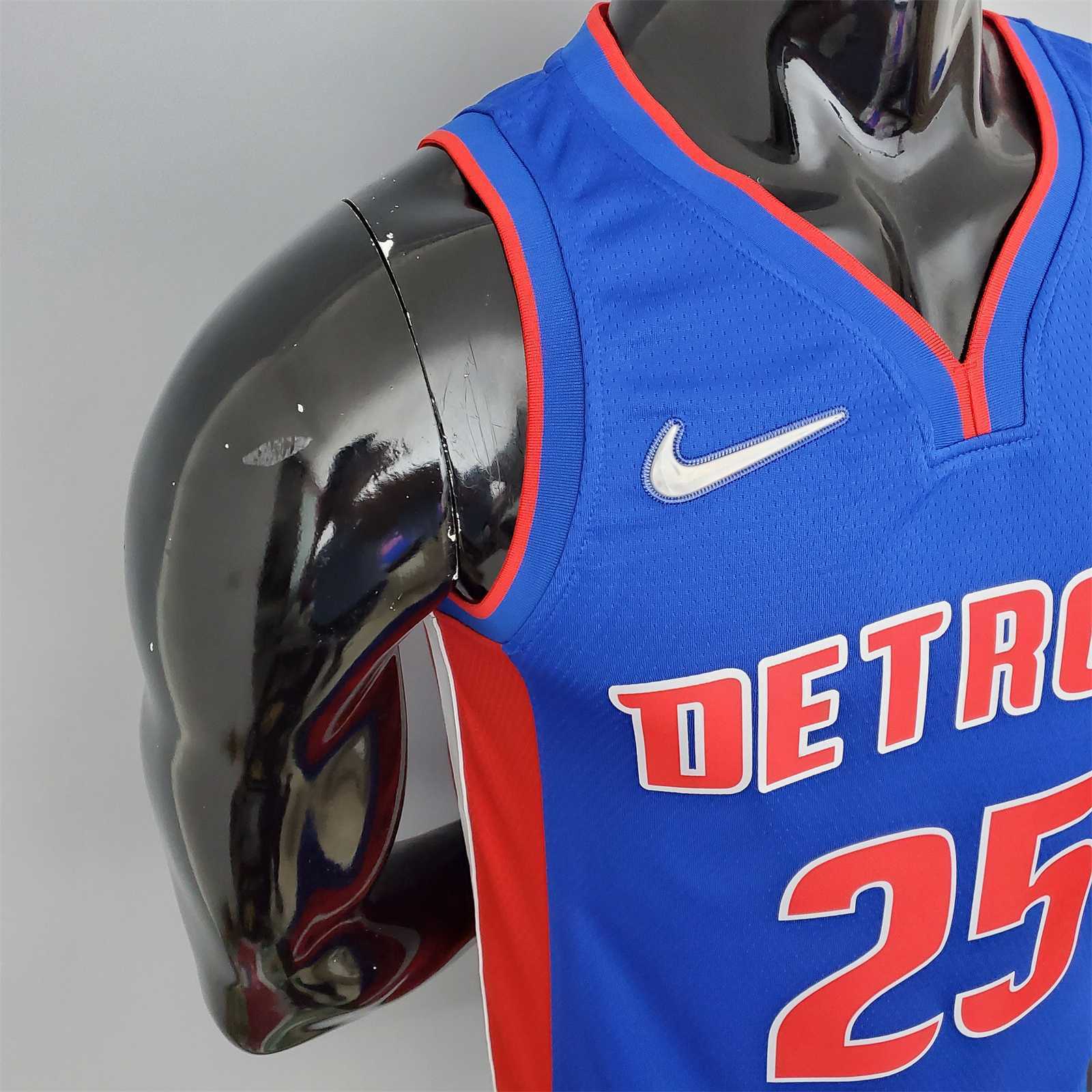 75th Anniversary Rose #25 Pistons Blue 7