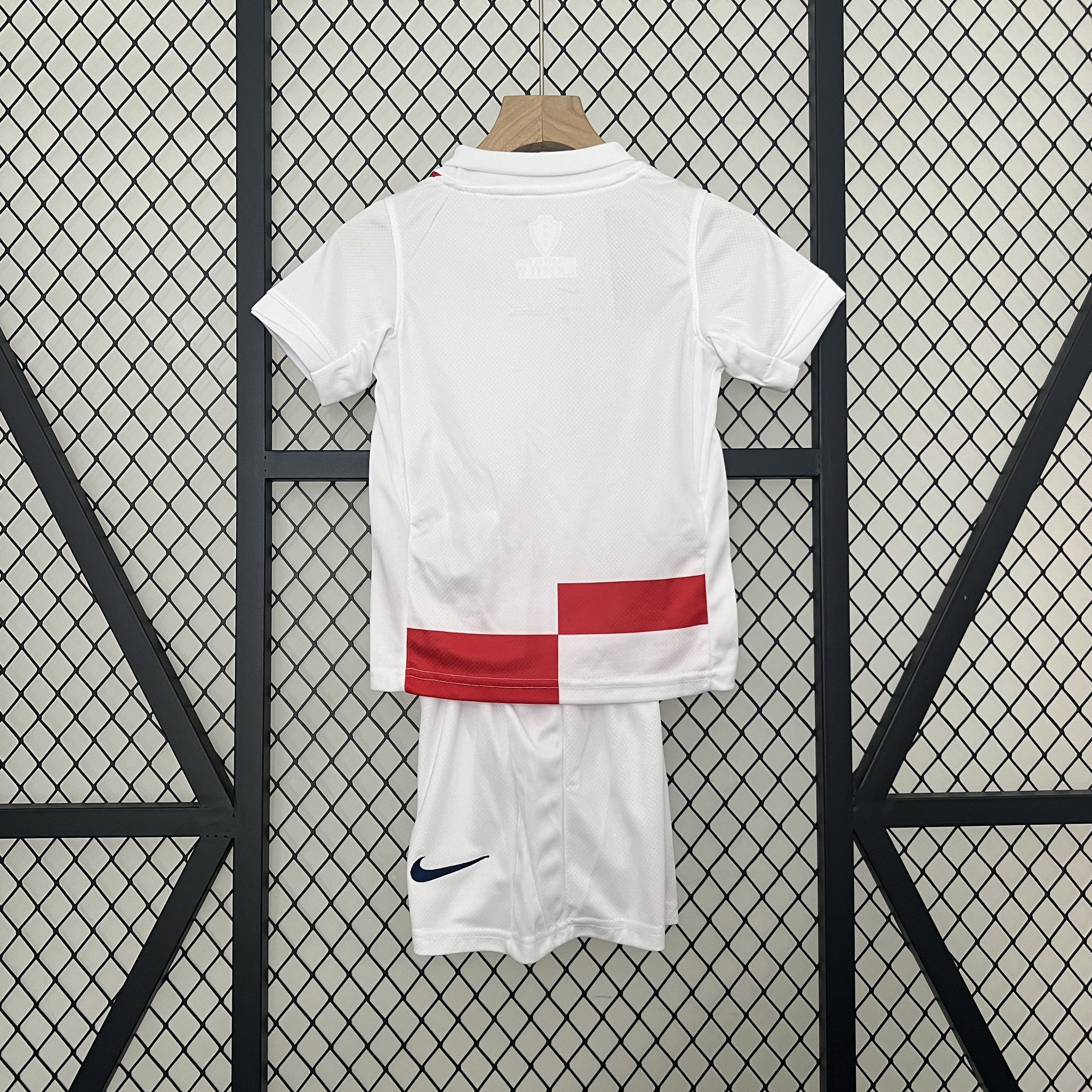 2024 Croatia Home Kid Kits UEFA Euro Youth Apparels Soccer Jerseys Yupoo 3