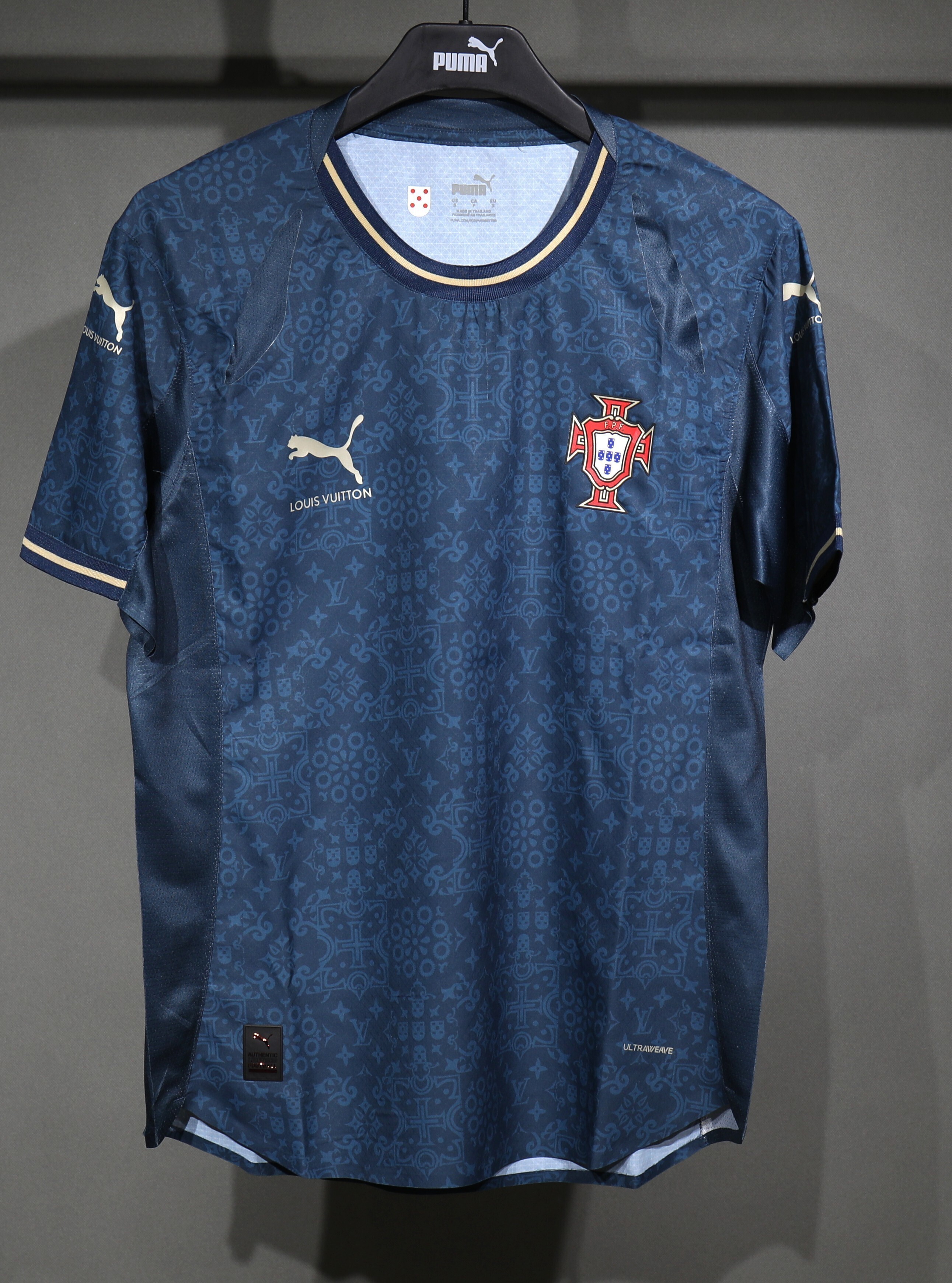 2025 Portugal LV Co-Branded Edition Football Player Version T-Shirt AAAAJersey Supply Yupoo