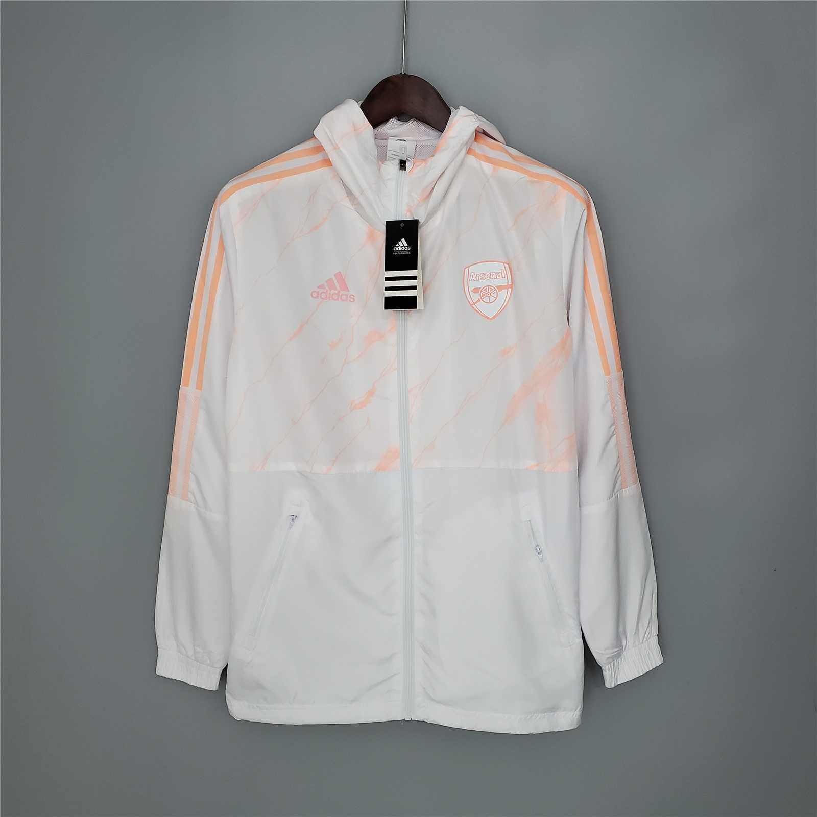 21-22 Arsenal White Windbreaker