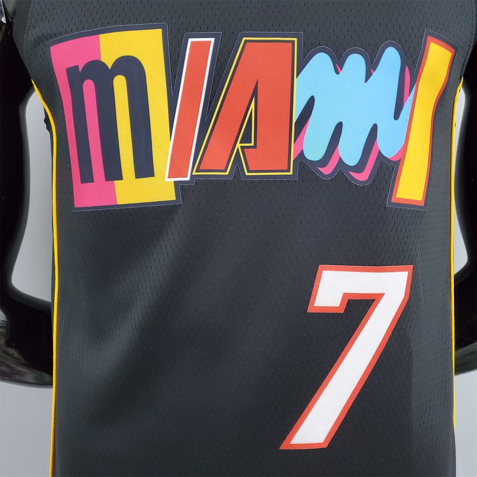 2022 season Lowry #7 Heat City Edition Black 8