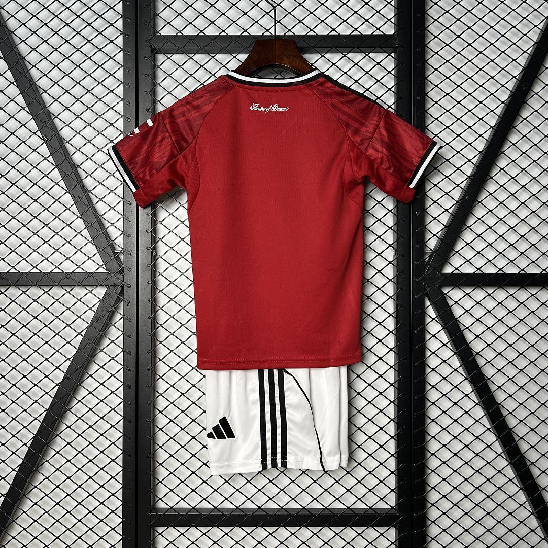 25-26 Manchester United Home Kid Kits Youth Apparels AAAAJersey Supply Yupoo 3
