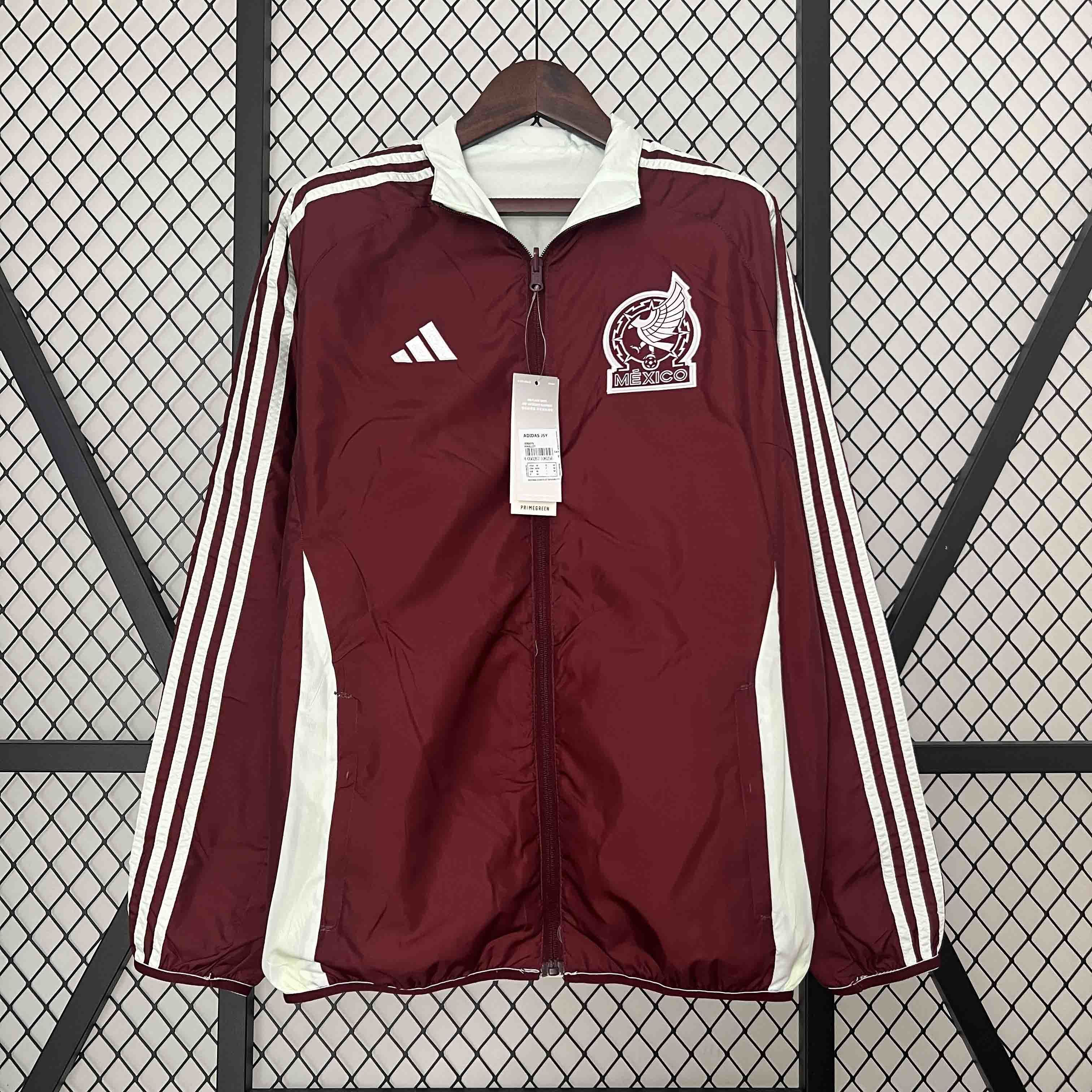 2024 Mexico Trench Coat Reversible Windbreaker Double-Sides Jacket AAAAJersey Supplier Yupoo 3