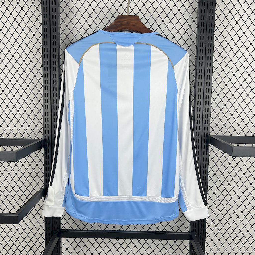 2006 Argentina Home Long Sleeve Retro Kit Vintage Shirt AAAAJersey Supplier Yupoo 1