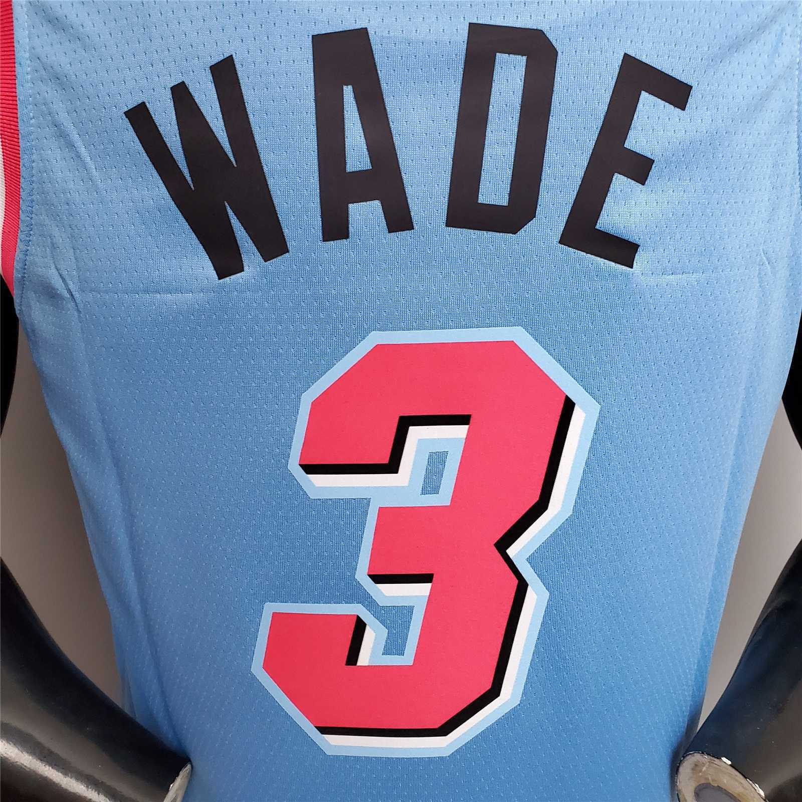 WADE #3 Miami Heat V-neck blue 3