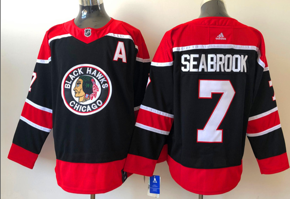 Chicago Blackhawks ice hockey jersey M-3XL 芝加哥黑鹰冰球服 4