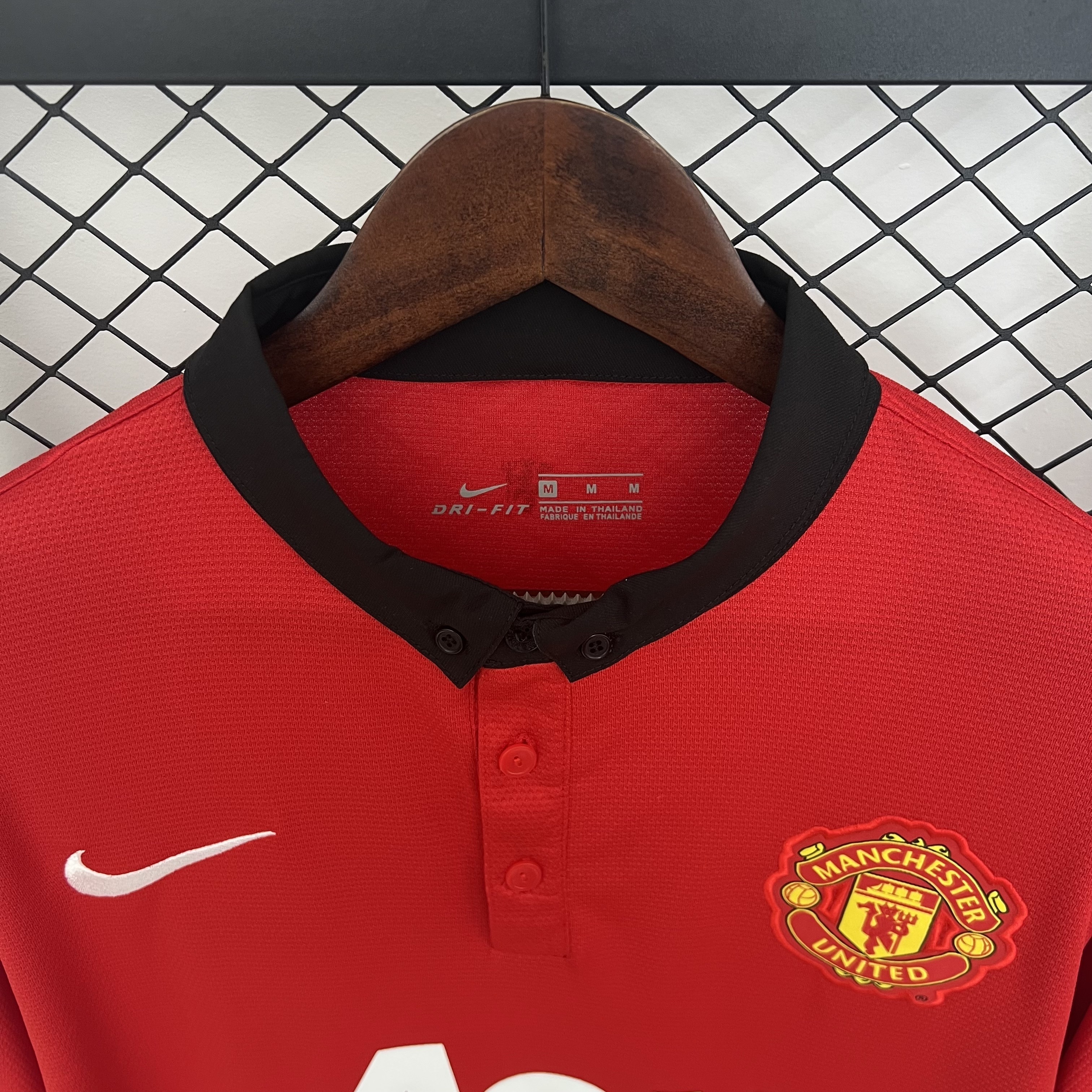 13-14 Manchester United Home Retro Kit Long Sleeve Shirt Cheap AAAAJerseys Supply Yupoo 5