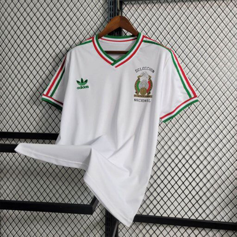85-86 Retro Mexico Away S-XXL Cheap Soccer Jerseys 2