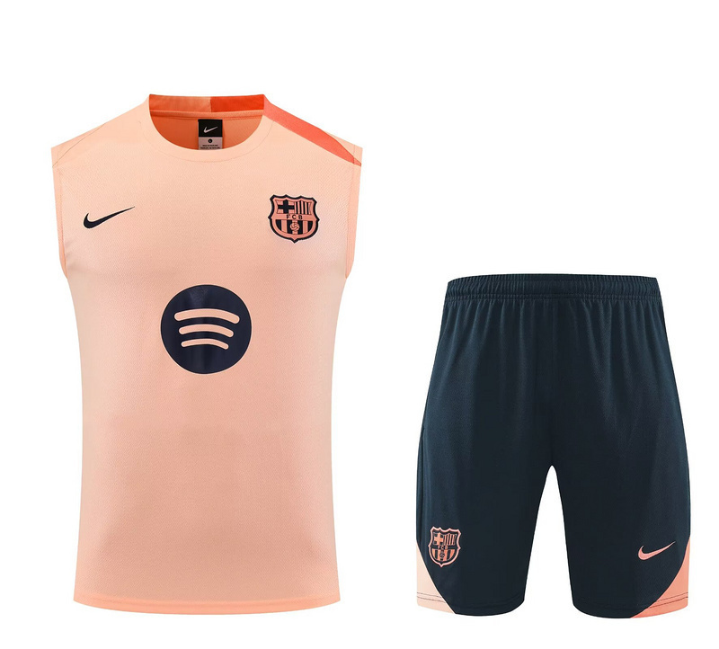 25-26 Barcelona Training Vest Kit Pink Soccer AAAAJersey Supply Yupoo