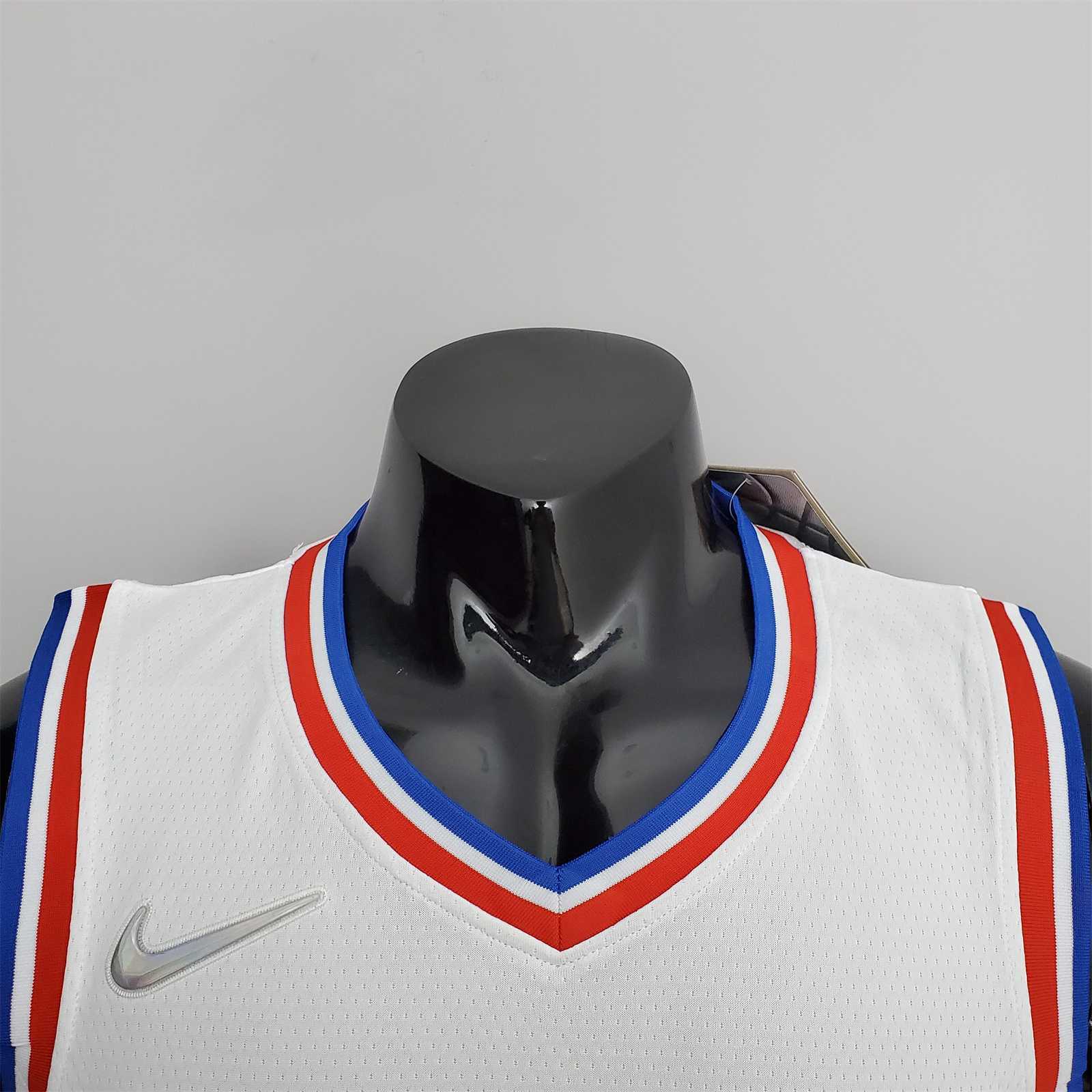 75th Anniversary Philadelphia 76ers SIMMONS#25 White NBA Jersey 8