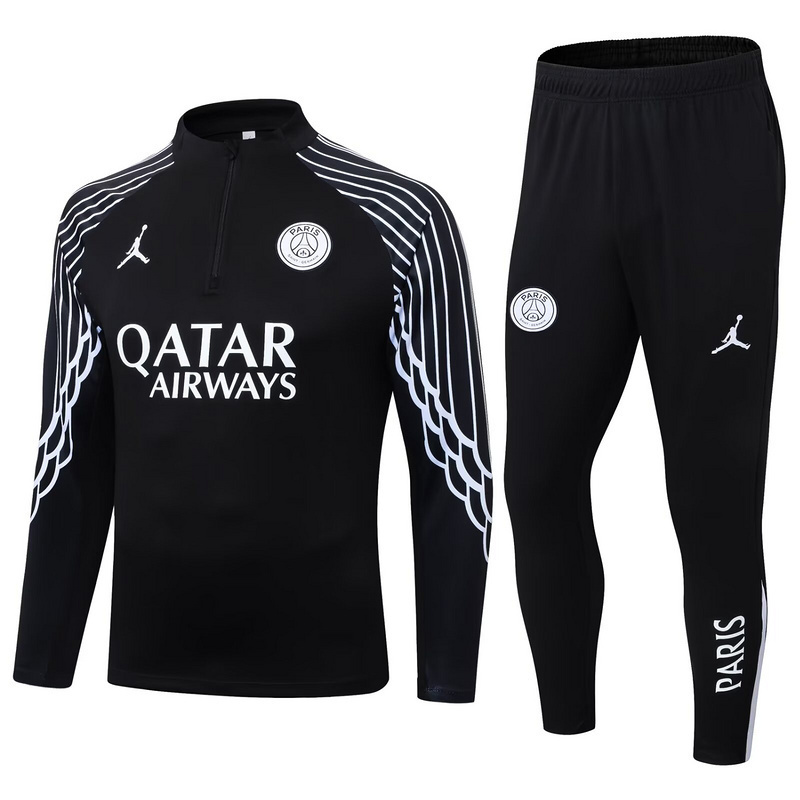 25-26 PSG Paris Black Training Soccer Suit AAAAJersey Yupoo