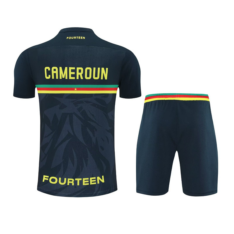 25-26 Cameroon Black Training Kits Football Tracksuits 2