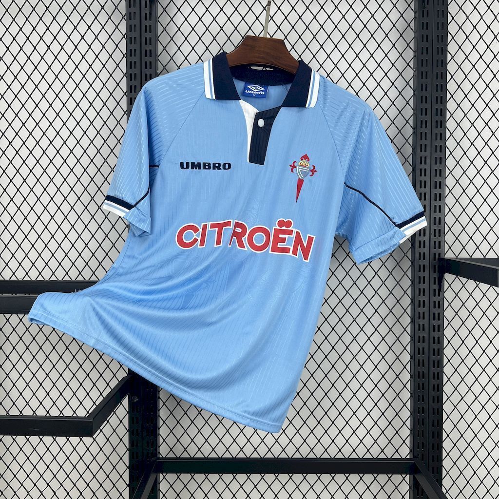 97-98 Celta de Vigo Home Retro Kit Vintage Shirt AAAAJersey Wholesale Yupoo