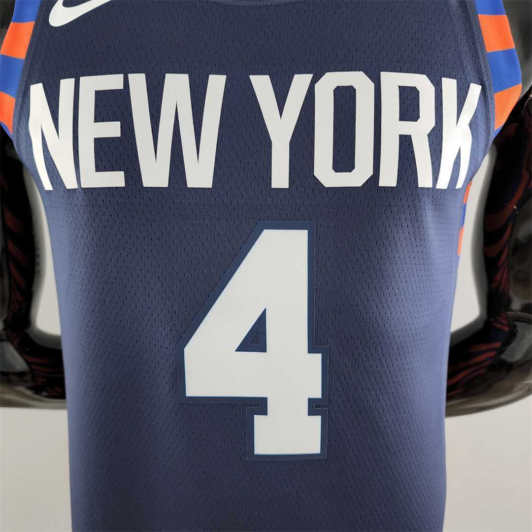 New York Knicks ROSE #4 Striped NBA Jersey 7
