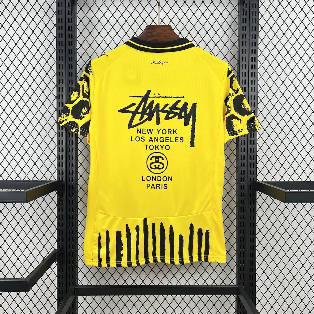 25-26 Borussia Dortmund x Kidsupre&Stussy Special Kit Football Apparels Soccer AAAAJersey Yupoo 2