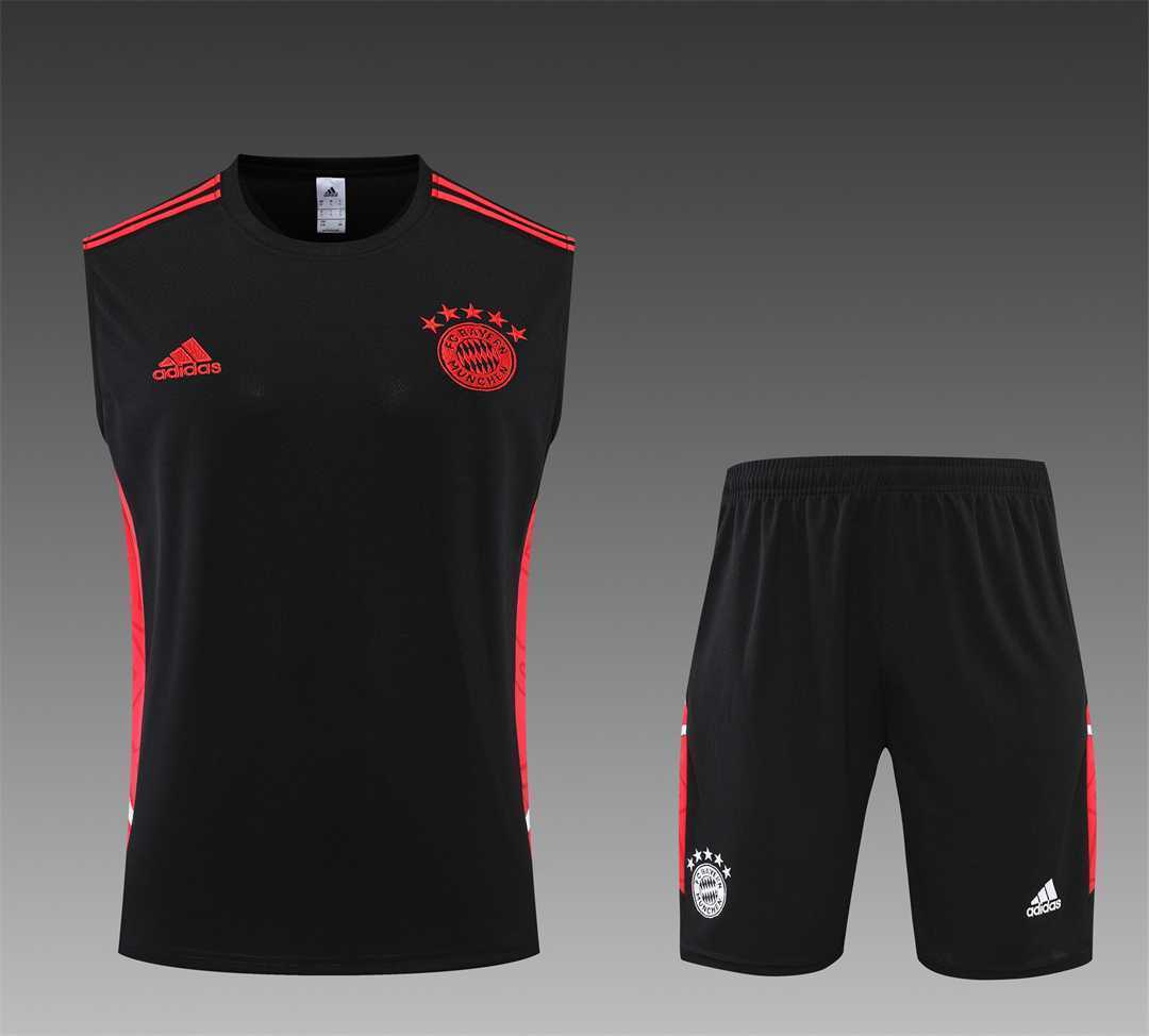 22-23 Bayern vest training suit kit black 10