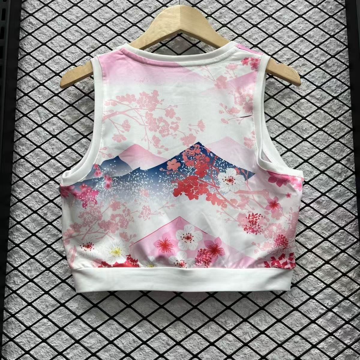 2025 Japan Cherry blossom Women Yoga Vest Kit Soccer T-Shirt AAAAJersey Supply Yupoo 1