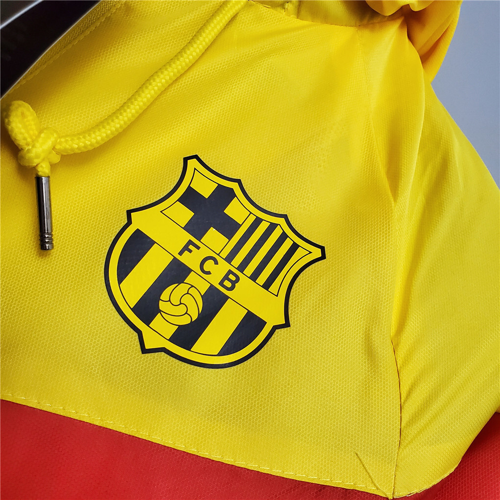 20-21 Barcelona blue-red-yellow classic style windbreake 3