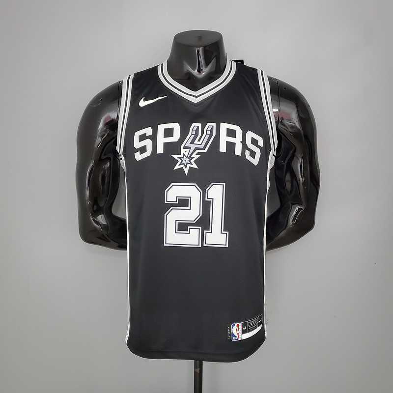 DUNCAN#21 Spurs Black