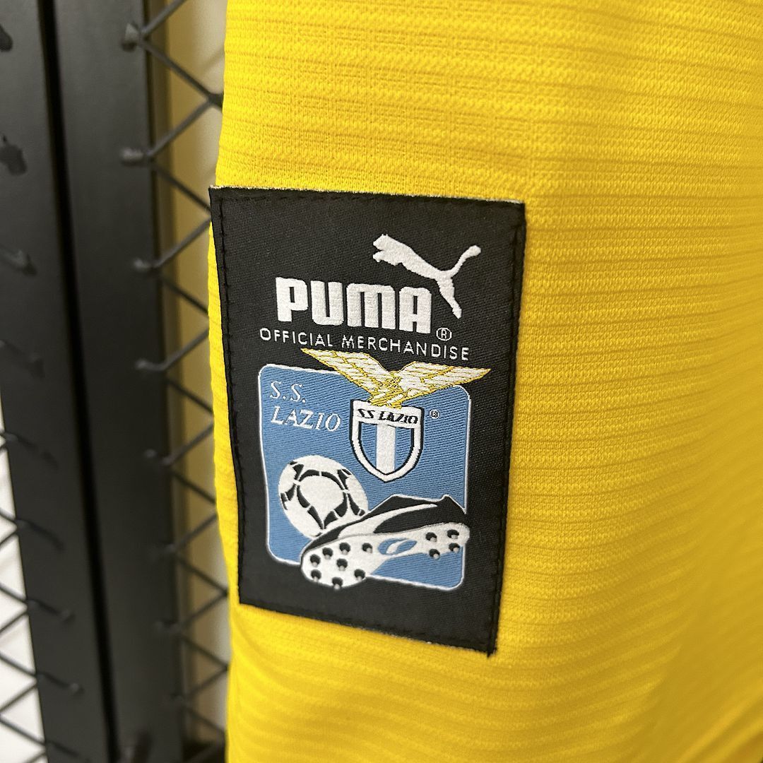 98-99 Lazio Yellow Retro Kit Vintage Shirt AAAAJersey Dropship Yupoo 1