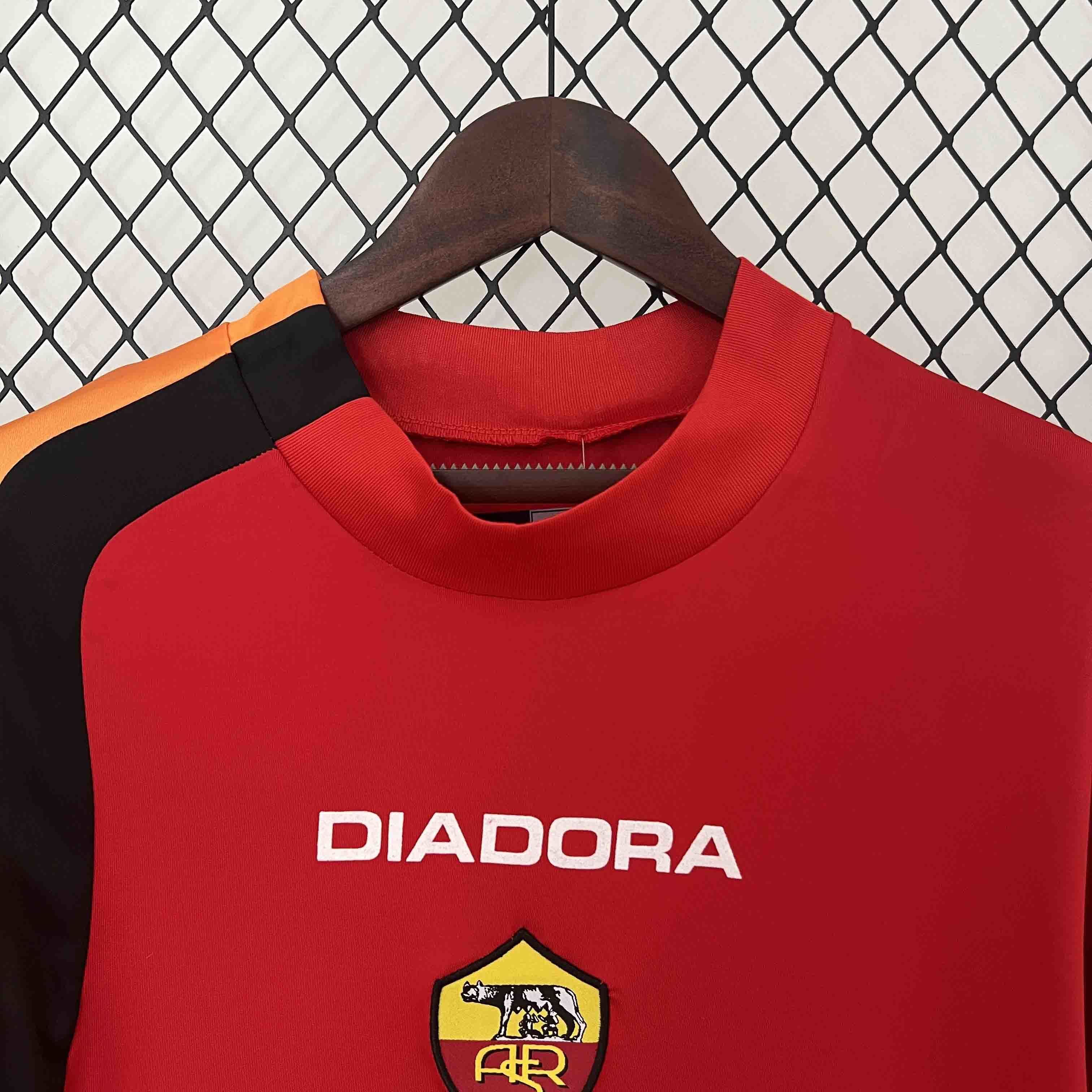 04-05 Roma Home Retro Kit Football Apparel AAAAJerseys Dropshipping Yupoo 4