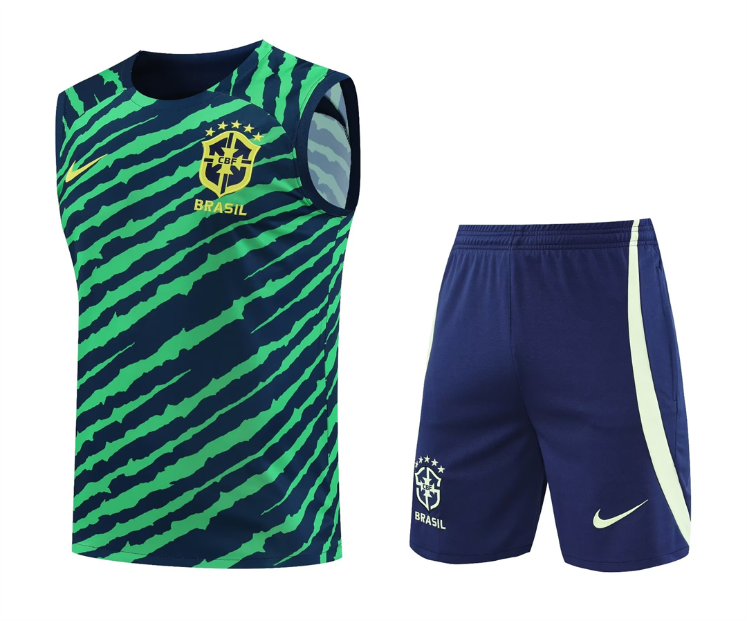 2022 Brazil vest training suit green