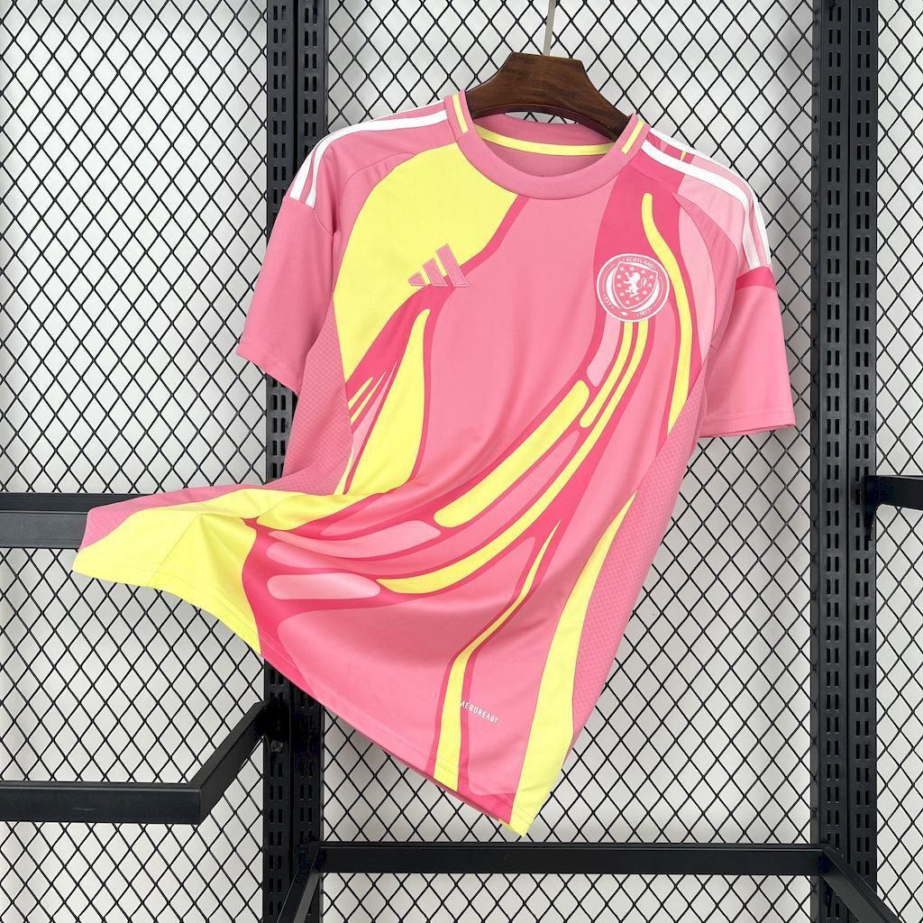 2025 Scotland Away Pink Kit UEFA Euro Football ete Sport T-Shirt AAAAJerseys Supplier Yupoo