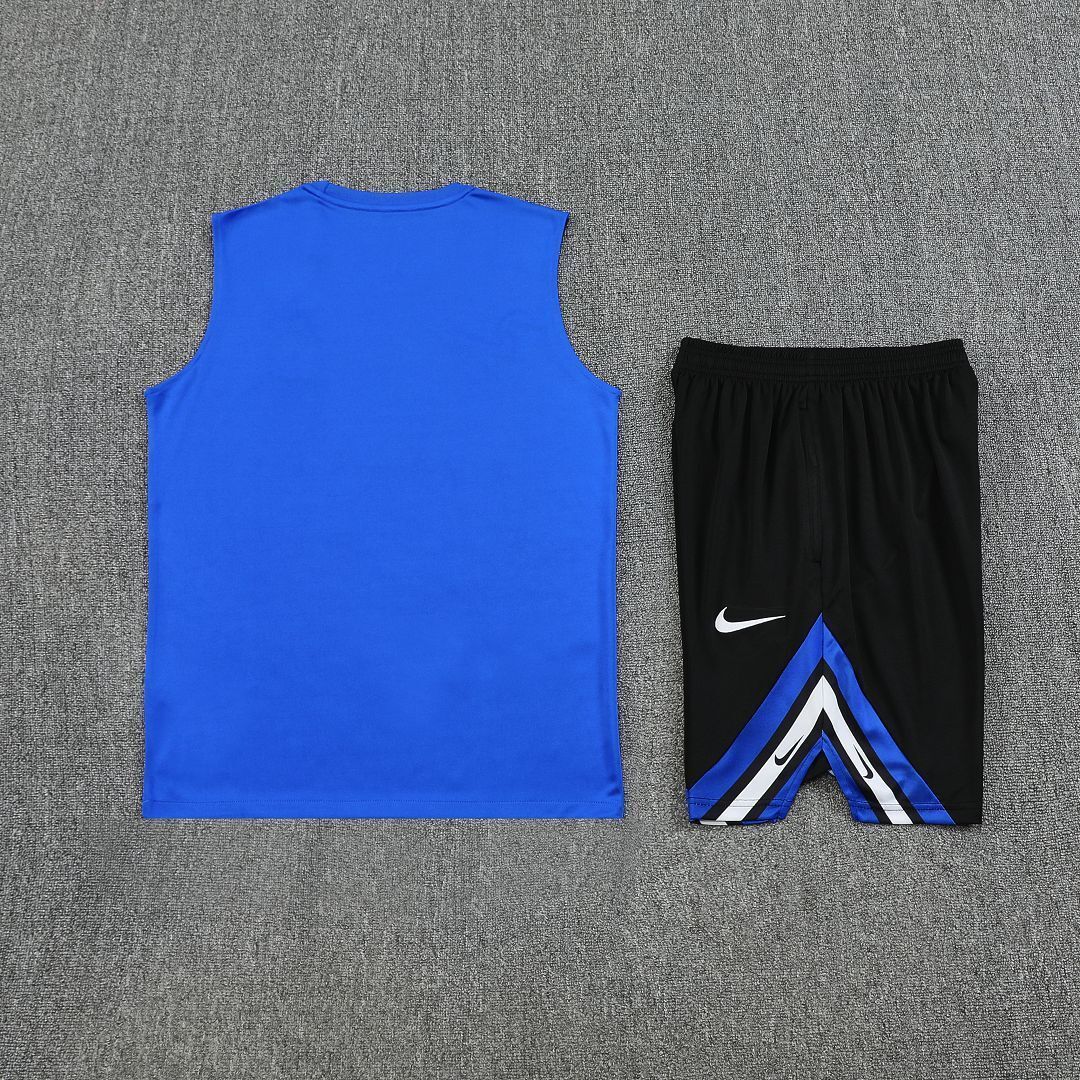 25-26 Inter Milan Retro Blue Training Kits Football Vest Suits 1