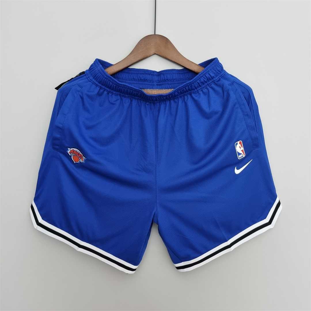 2022 New York Knicks NBA US Training Shorts Blue