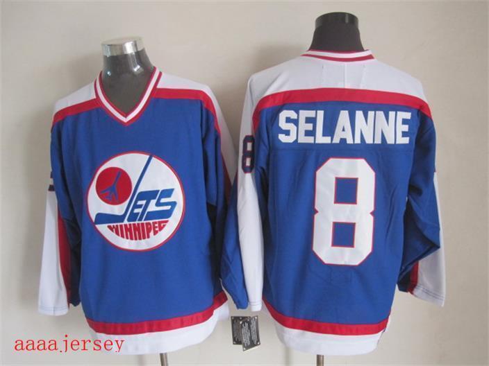 Winnipeg Jets retro ice hockey jersey M-3XL 温尼伯喷气机队复古冰球服 3