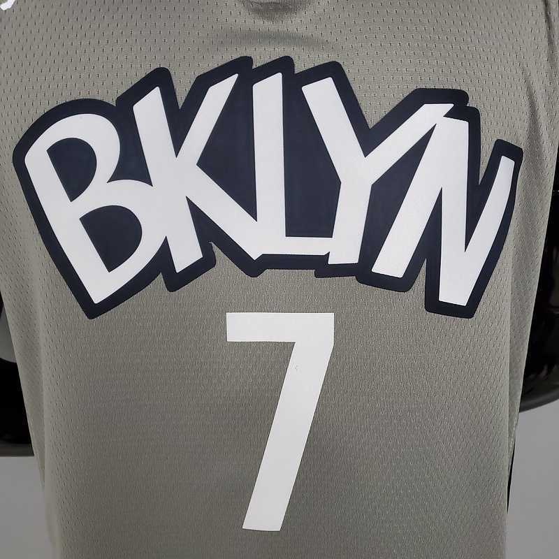 Durant #7 Brooklyn Nets City Edition Gray 6