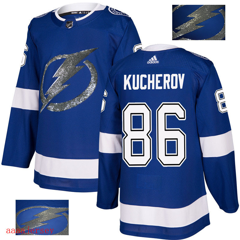 2018 Tampa Bay Lightning ice hockey jersey M-3XL 坦帕湾闪电队时尚亮片款冰球服 6