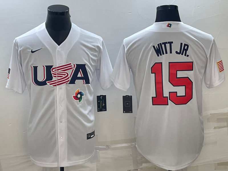 USA 2023 World Cup Baseball Jerseys 36