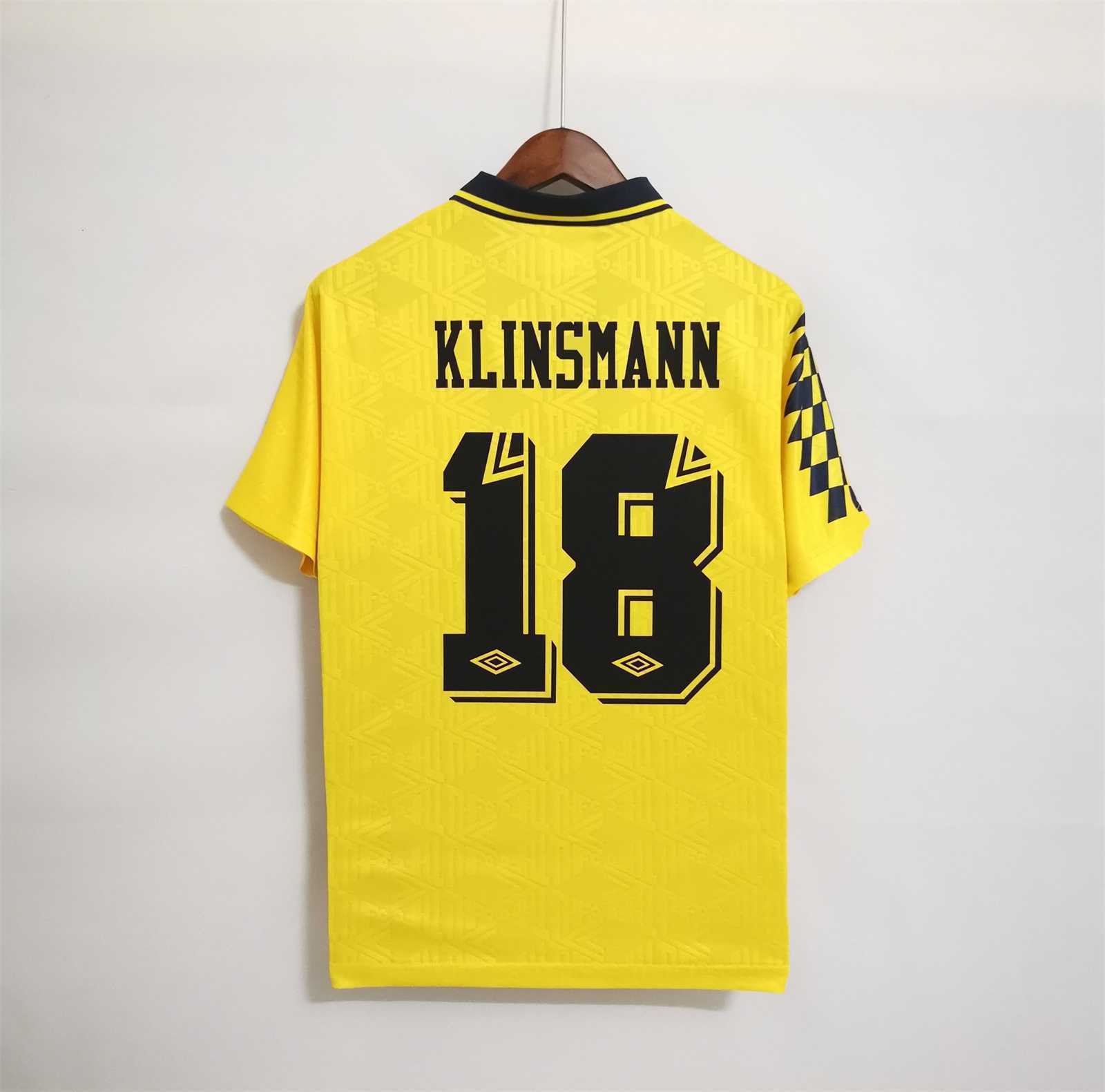 92-94 Tottenham Hotspur away yellow 2