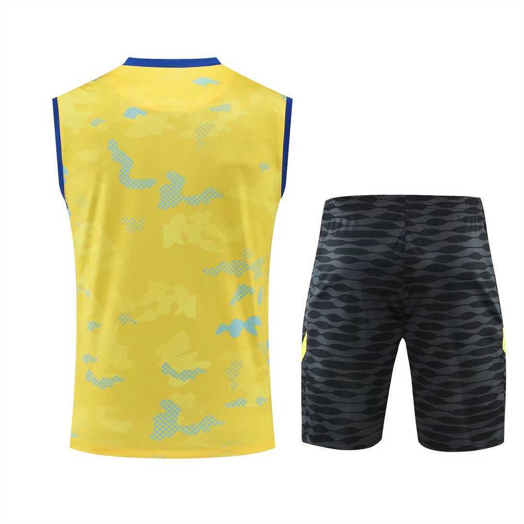 22-23 Chelsea vest training suit kit yellow 2