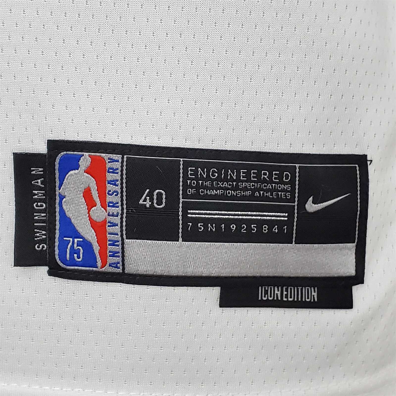 75th Anniversary Philadelphia 76ers MAXEY#0 White NBA Jersey 1