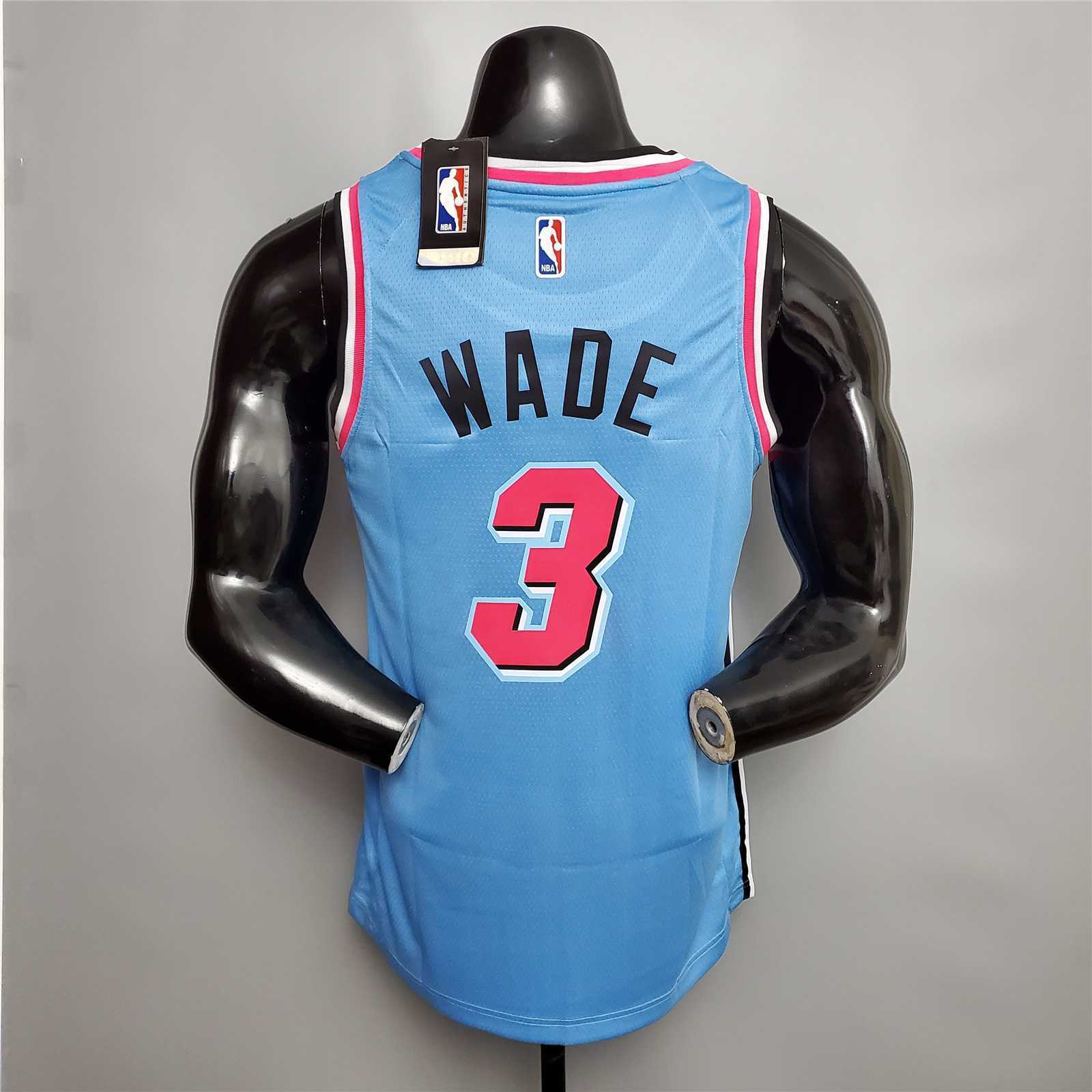 WADE #3 Miami Heat V-neck blue 1