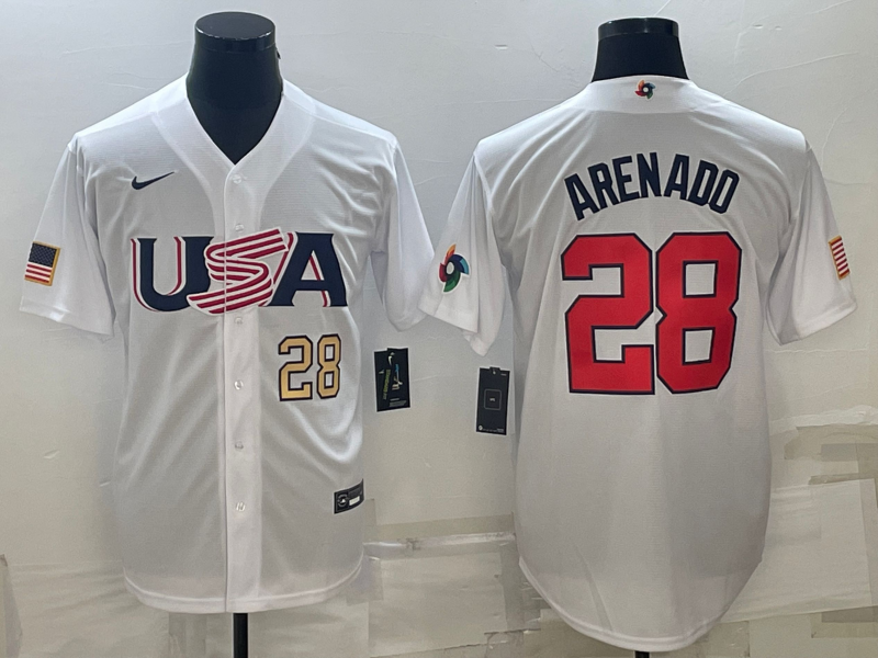 USA 2023 World Cup Baseball Jerseys 17