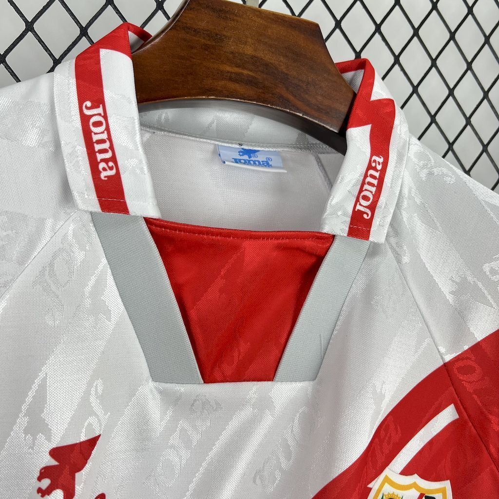 94-95 Rayo Vallecano Home Retro Kit Vintage Shirt AAAAJersey Supply Yupoo 3