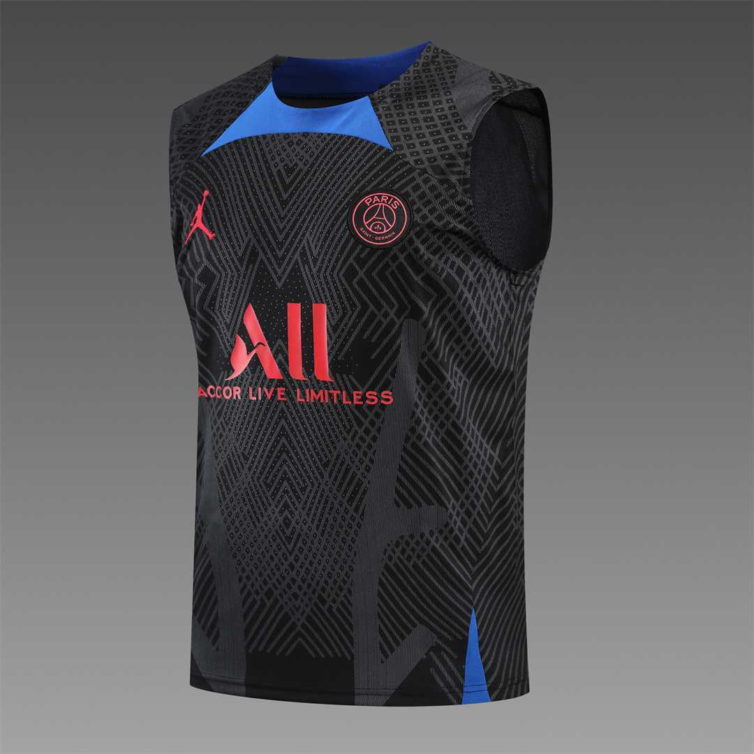 22-23 PSG vest training suit kit Black 12