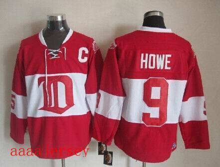 Red Wings retro ice hockey jersey M-3XL 底特律红翼队复古冰球服 5