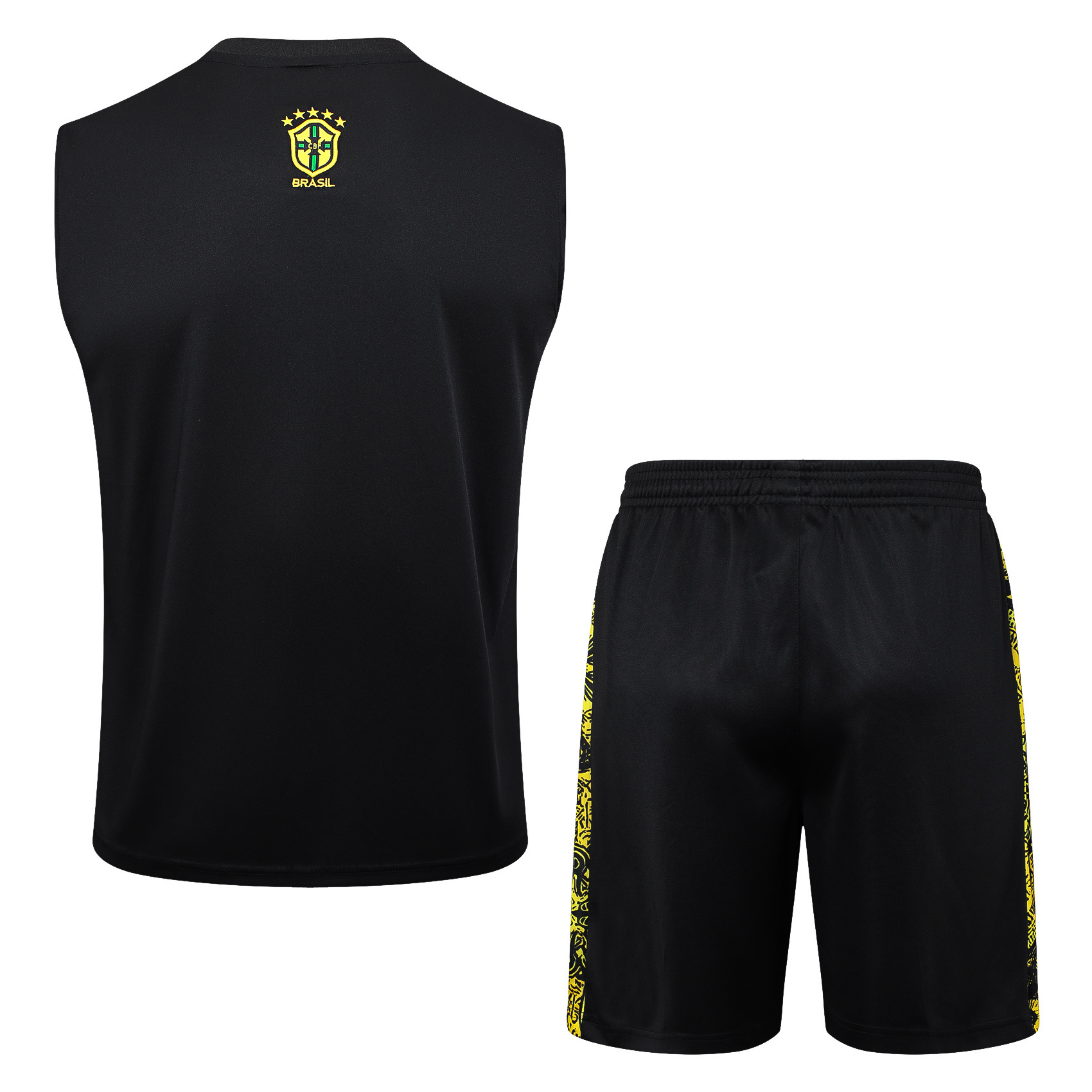 2024 Brazil Christ the Redeemer Yellow Vest Kit Soccer AAAAJersey Yupoo 3
