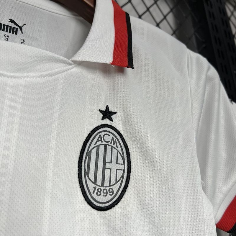 24-25 AC Milan Away Kid Kits Youth Apparels Football AAAAJersey Yupoo 4