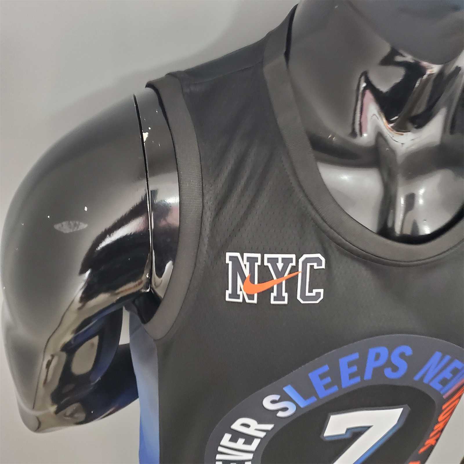 2021 ANTHONY#7 Knicks City Edition Black 7