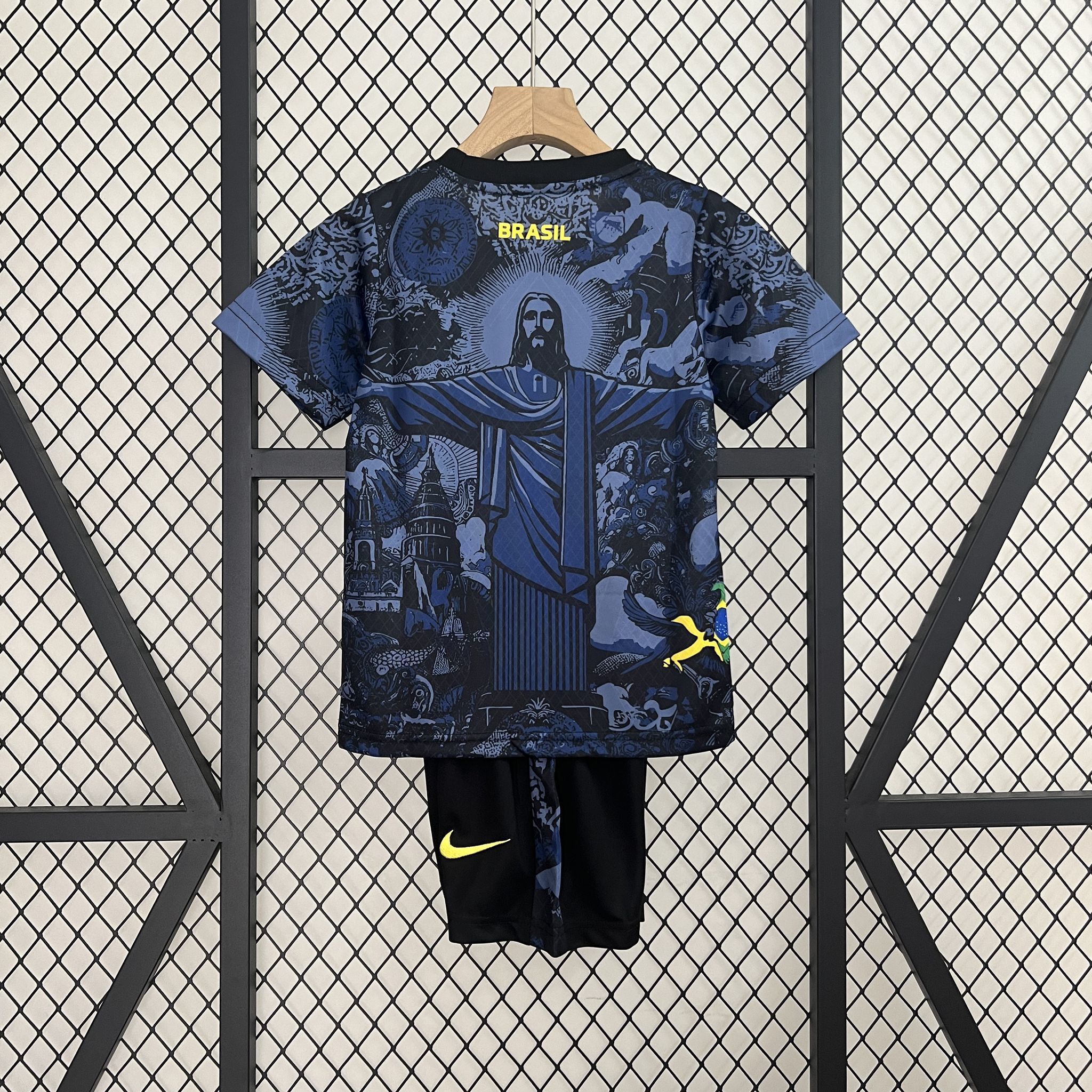 24-25 Brazil Dark Blue Jesus Kid Kits Youth Apparels AAAAJersey Supplier Yupoo 2