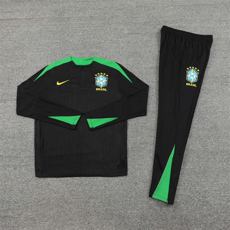2024 Brazil Long Sleeve Training Suit Football Shirts 2